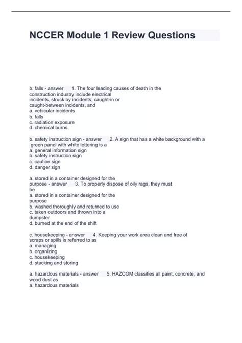 Image result for Nccer Module 5