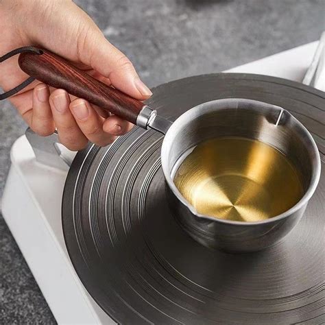 Amazon.com: Stainless Steel Butter Warmer, 300ml Mini Saucepan with ...
