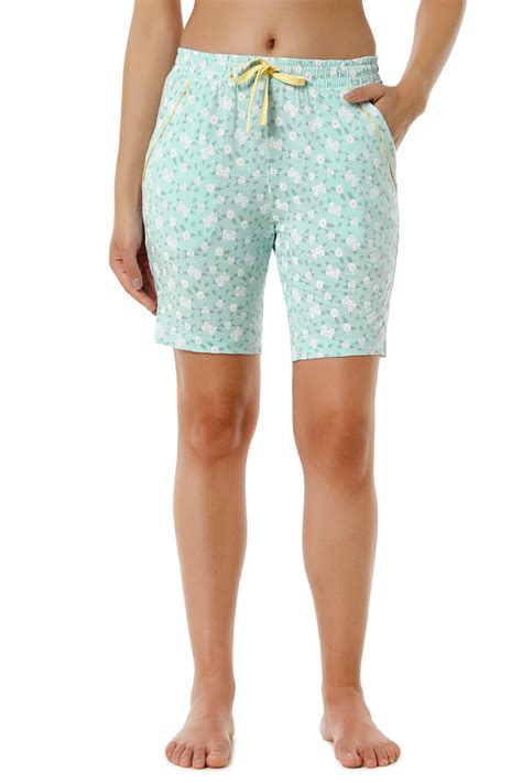 Buy Sleep Shorts - Blue Light Floral Print | amanté