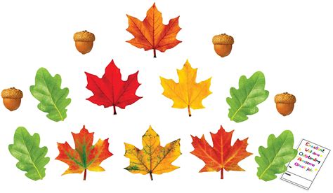 Free printable leaves for bulletin board, Download Free printable ...