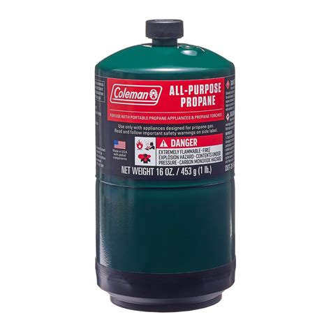 Coleman All-Purpose Propane Gas Cylinder, 16oz - Walmart.com