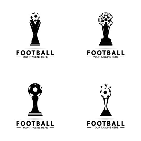 Modelo de ícone vetorial de design de logotipo de troféu de campeonato ...