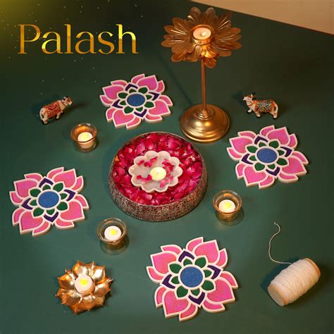 Palash Motif - Set of 10 – islandrangoli