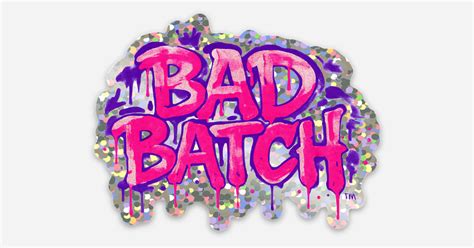 Bad Batch Graffiti Glitter Sticker by Bad Batch | Glitter stickers ...