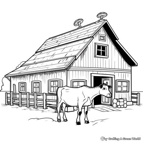 Barn Coloring Pages With Animals