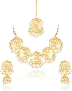 Gold Pearl Necklace - Buy Gold Pearl Necklace online at Best Prices in ...