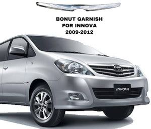AMARIO Chrome Front Grill Bonnet Munch/Garnish for Toyota Innova Type-2 ...