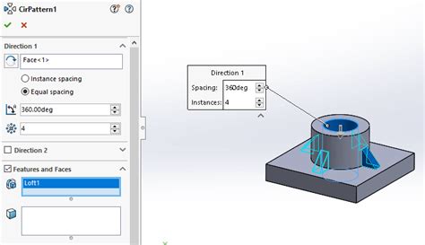 Image result for SolidWorks Circular Pattern in Assembly
