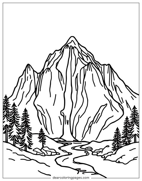 Mountain Coloring Pages - 13 Free Printable Coloring Pages