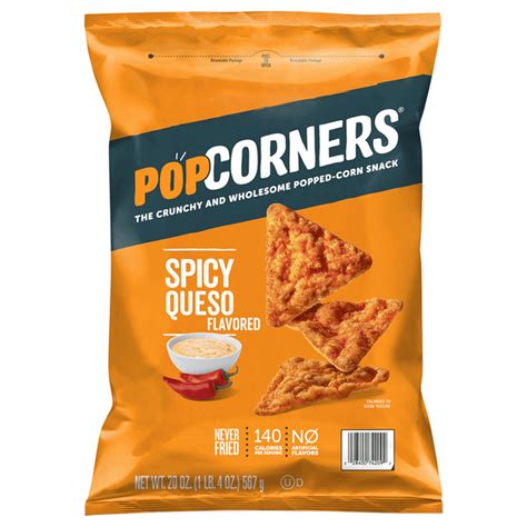 PopCorners Popped-Corn Snack, Spicy Queso Flavored (20 oz) Delivery or ...