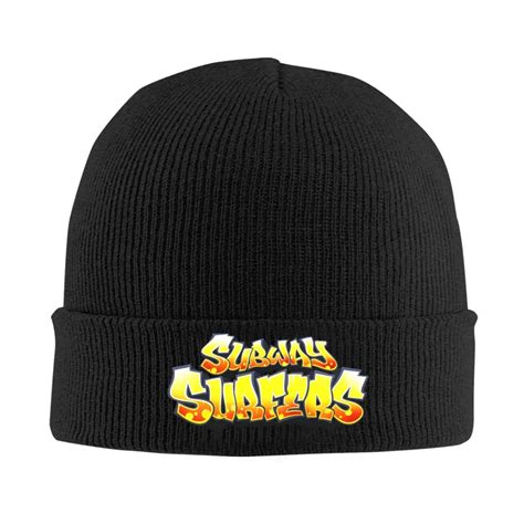 Subway Surfers Bonnet Hats Video Game Beanie Hats Design Knitted Hat ...