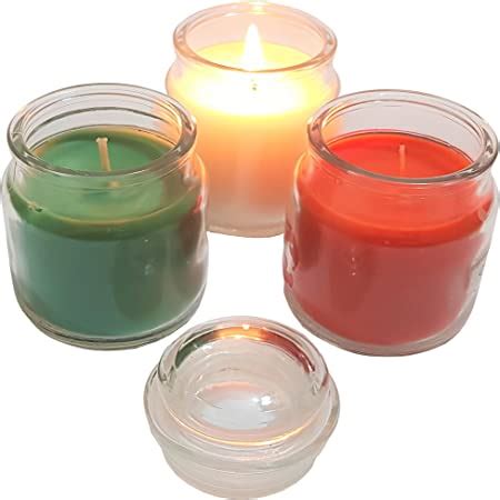Pure Source India Wax Jar Candle, Pack of 3, Lavender;Lemon Grass;Rose ...