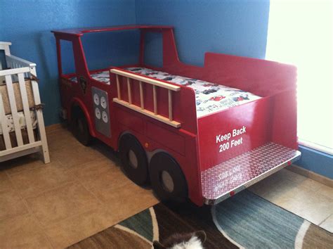 Red Fire Truck Bed for Kids' Room Decor