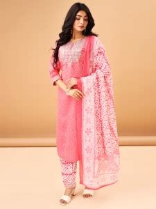 TRAHIMAM Embroidered Kurta, Trouser/Pant & Dupatta Set - Buy TRAHIMAM ...