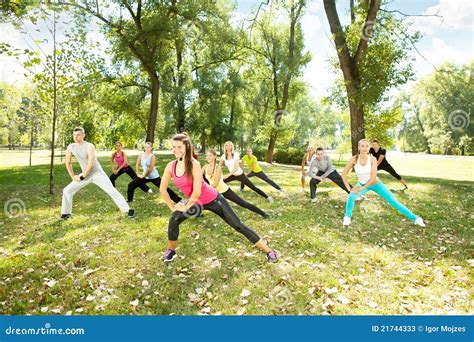 Large group stretching stock image. Image of beauty, adult - 21744333