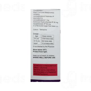 Ventryl Ls 1 Syrup 100 Ml - Uses, Side Effects, Dosage, Price | Truemeds