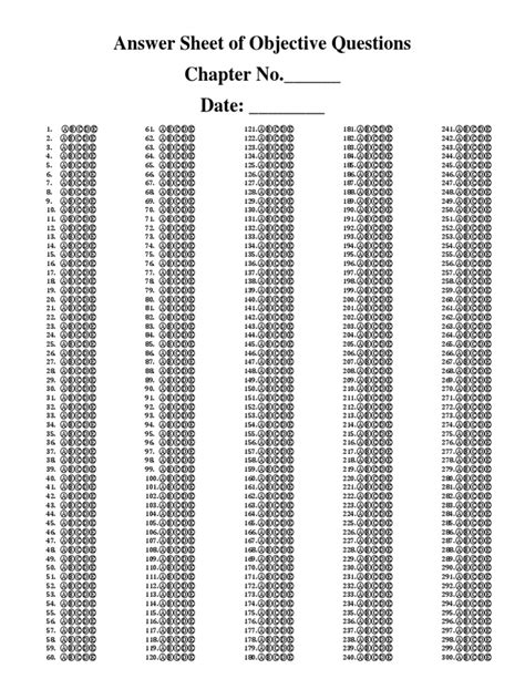 Image result for Objective Question Check Sheet