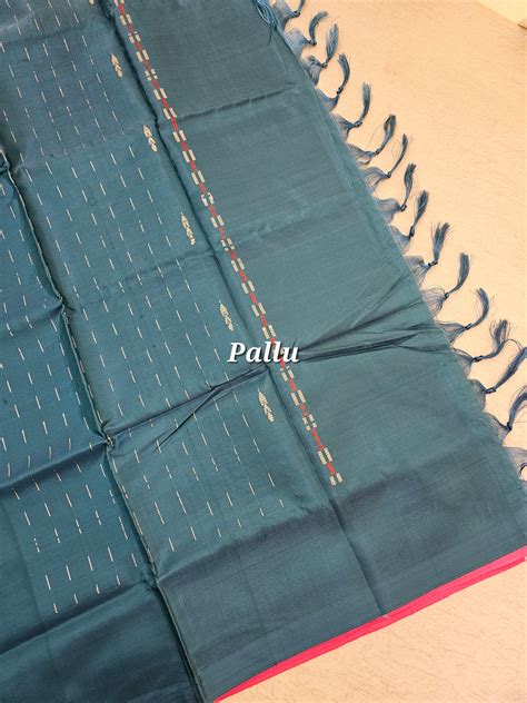Pink with Peacock Green Pallu Handwoven Chinnalampattu Saree – Looms Legacy