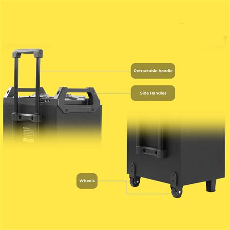 Zebronics Octane Trolley Speaker - 48W, DJ, Portable