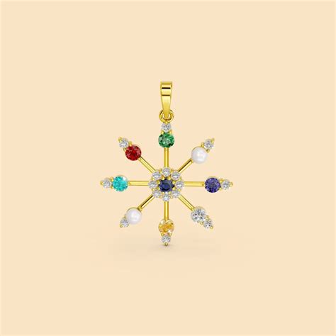 Synergy Navratna Pendant (without chain) – Trisu