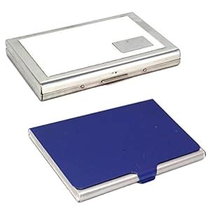 Stealodeal Blue Stainless Steel with White Metal Debit/Credit Card ...