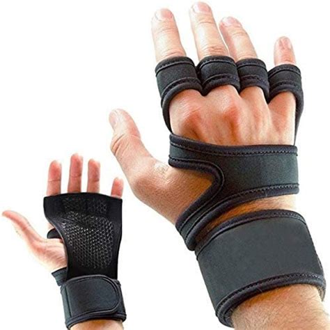 GymWar Workout Gloves with Wrist Support for Gym Workouts, Pull Ups ...