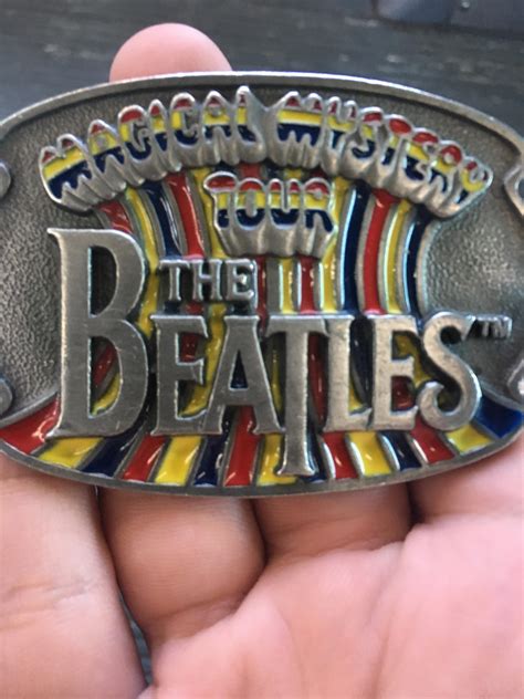 My Teacher gave me this belt buckle today in class : beatles