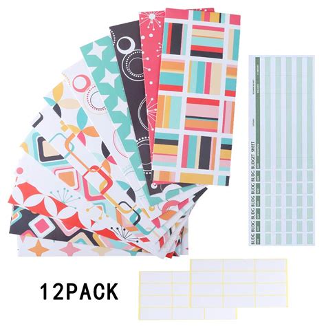 Buy 12 Pack Budget Envelopes, Money Cash Envelopes, Waterproof ...