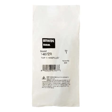 Irwin Hanson High Carbon Steel SAE Fraction Tap 1 in. 1 pc - Ace Hardware