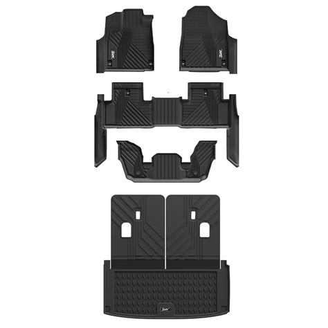 3W Acura MDX 2022-2025 Custom Floor Mats Backrest Mat Cargo Liner ...