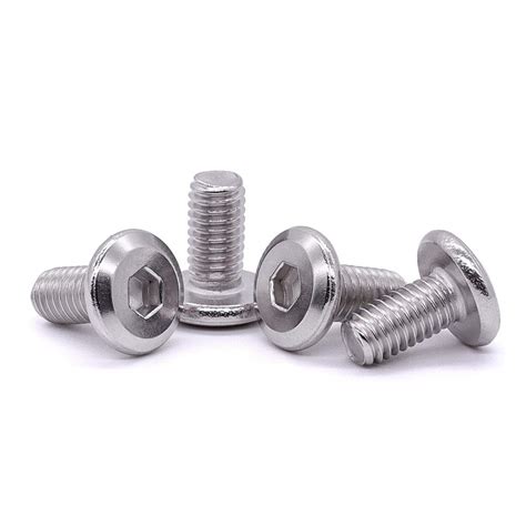 M6-1.0 x 12mm Flat Head Hex Socket Cap Screws Bolts, 304 Stainless ...