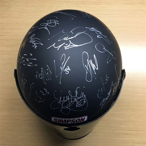 Simpson Helmet Autographed by Monster Energy NASCAR Cup Series Drivers ...