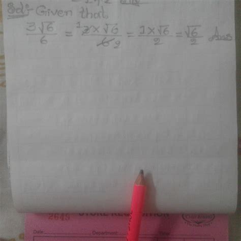 simplify - 3 root6 / 6 - Brainly.in