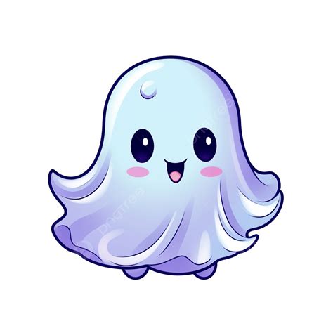 Cute Halloween Cartoon Ghost Vector Clipart, Halloween Clipart, Ghost ...