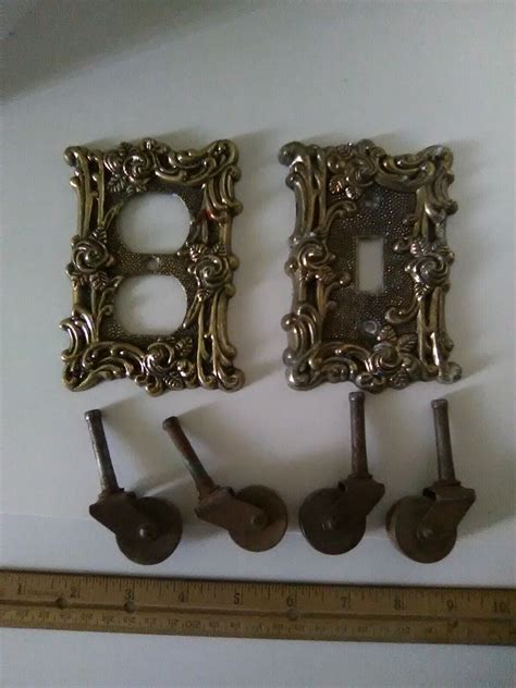 Vintage Old renovation project pieces Amer Tac plate covers and wood ...