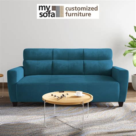 Buy Helios Emily Velvet 3-Seater Sofa - Customized Furniture from ...