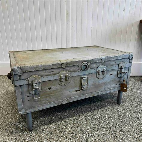 Antique Trunk Coffee Table - Historic House Salvage