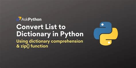 Image result for Convert Dataset From List to Dictionary in Python