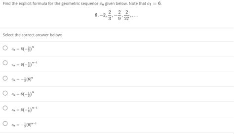 Image result for Geometric Sequence Explicit Formula