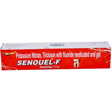 Senquel - F Foaming Medicated Oral Gel, 100 gm Price, Uses, Side ...