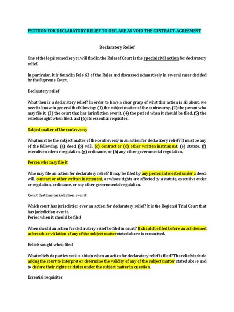 Example of Declaratory Relief 的图像结果