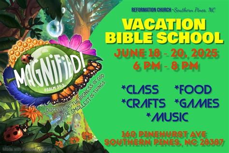 MAGNIFIED VBS!!!, 160 Pinehurst Ave. Ste. J, Southern Pines, NC, United ...