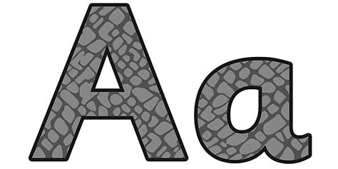 Elephant Pattern Display Lettering