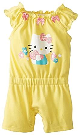 Buy Hello Kitty Baby Baby-Girls Newborn Romper, Snap Dragon, 0-3 Months ...