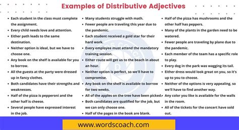 Image result for Distributive Examples Sentences