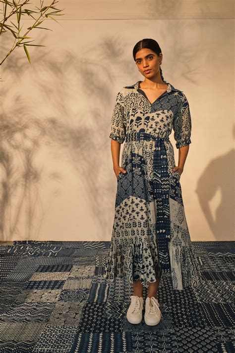 Bagru Prints Midi Dress – Kamakhyaa