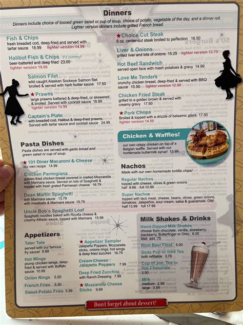 Menu at Hi-Way 101 Diner restaurant, Sequim, 392 W Washington St