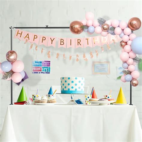 Adjustable-Over-The-Table-Rod-Stand-Metal-Flower-Balloon-Table-Arch ...