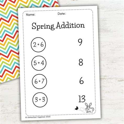 Spring Math Addition Worksheets 的图像结果
