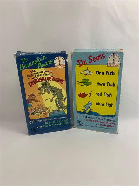 Vintage Dr. Seuss VHS Beginner Book Video, One Fish Two Fish Red Fish ...
